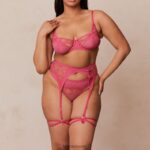 Lounge whitney intiimi setti kuuma pinkki alusvaatteet naiset D46R26612 - Image 3